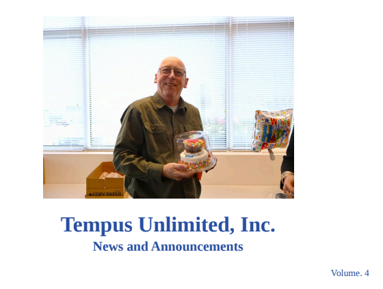 Tempus Unlimited Newsletter January 2026